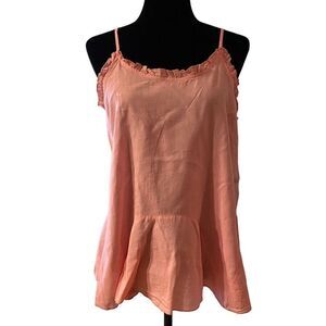 Umgee Pink Sleeveless Spaghetti Straps Top